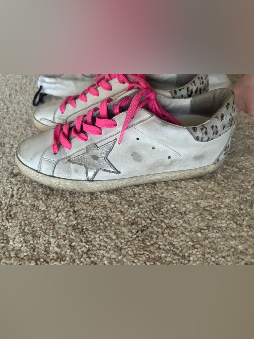 Super Star Classic Pink Laces Leopard Heel - Picture 7 of 12